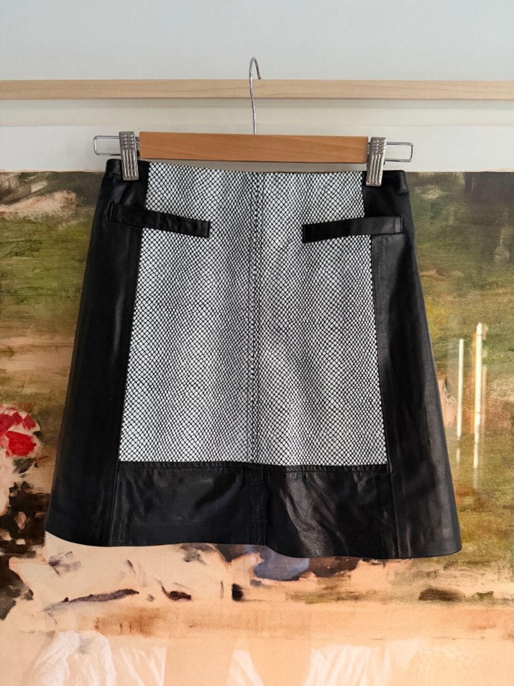 Nanette Lepore leather skirt